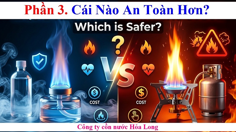 Cồn Nước Và Gas Mini Cái Nào An Toàn Hơn? So Sánh Chi Tiết Từ A–Z